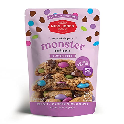 Miss Jones Baking Monster Cookie Mix Gluten Free, 25 More Chocolate