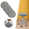 thumbnail image 3 of 2 Pieces Bar Stool Covers Round, Washable Soft Durable Elastic Stool Cushion Slipcover, Seat Covers for 12-18 inch home and bar, 3 of 9