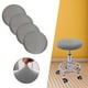 thumbnail image 3 of 2 fundas para taburetes de bar redondas, suaves y elásticas, de poliéster, para el hogar. gris, 3 of 9