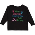 thumbnail image 3 of Inktastic Future Field Hockey Player Boys or Girls Long Sleeve Toddler T-Shirt, 3 of 5