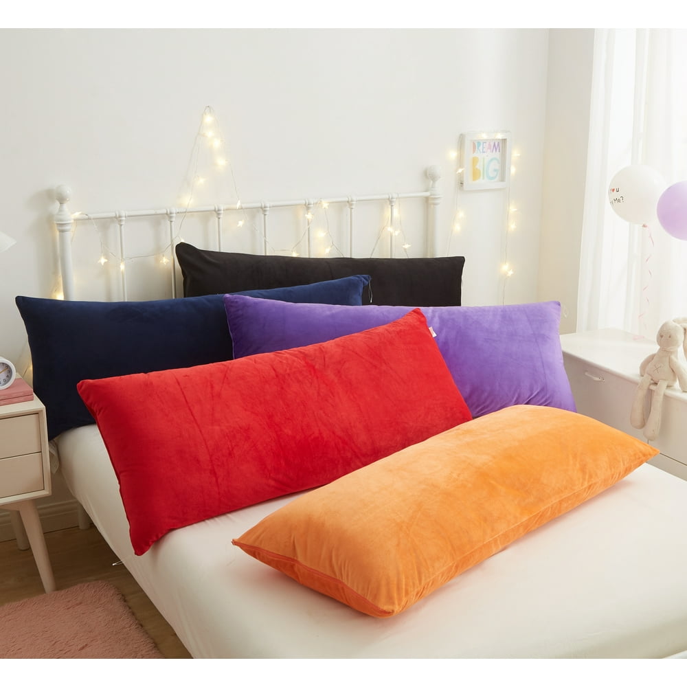 Pop Shop University Soft Polyester Micro Mink Body Pillow, 20" x 48