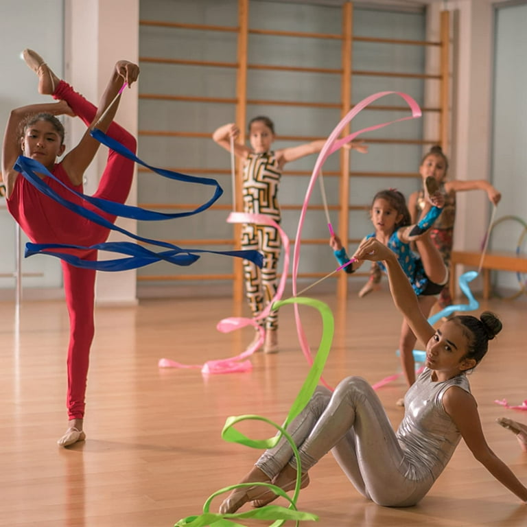 Dance Ribbons Streamers 13Ft Unisex Kids' Gymnastics Ribbon Wands