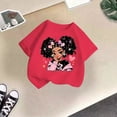 thumbnail image 5 of LUOGENLI T-Shirt pour Filles T-Shirt d'Été pour Filles à Col Rond à Imprimé de Dessin Animé Décontracté Ample à Manches Courtes T-Shirt Chemises pour Filles Travail Printemps 4-6 Ans, 5 of 5