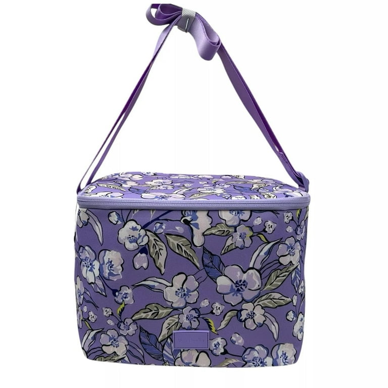 Vera Bradley Women's Lunch Cooler Insulated Wild Roses Lavender