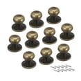 thumbnail image 1 of Unique Bargains Poignée de Tirage Ronde en Alliage de Zinc Style Vintage 12mmx11mm 10 Pcs, 1 of 4