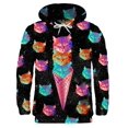 thumbnail image 3 of Sudadera con capucha para hombre, sudadera con estampado de helado en 3D, sudadera con capucha para hombre, sudadera con capucha divertida de gran tamaño con gráficos para primavera y otoño, jerséis d, 3 of 5