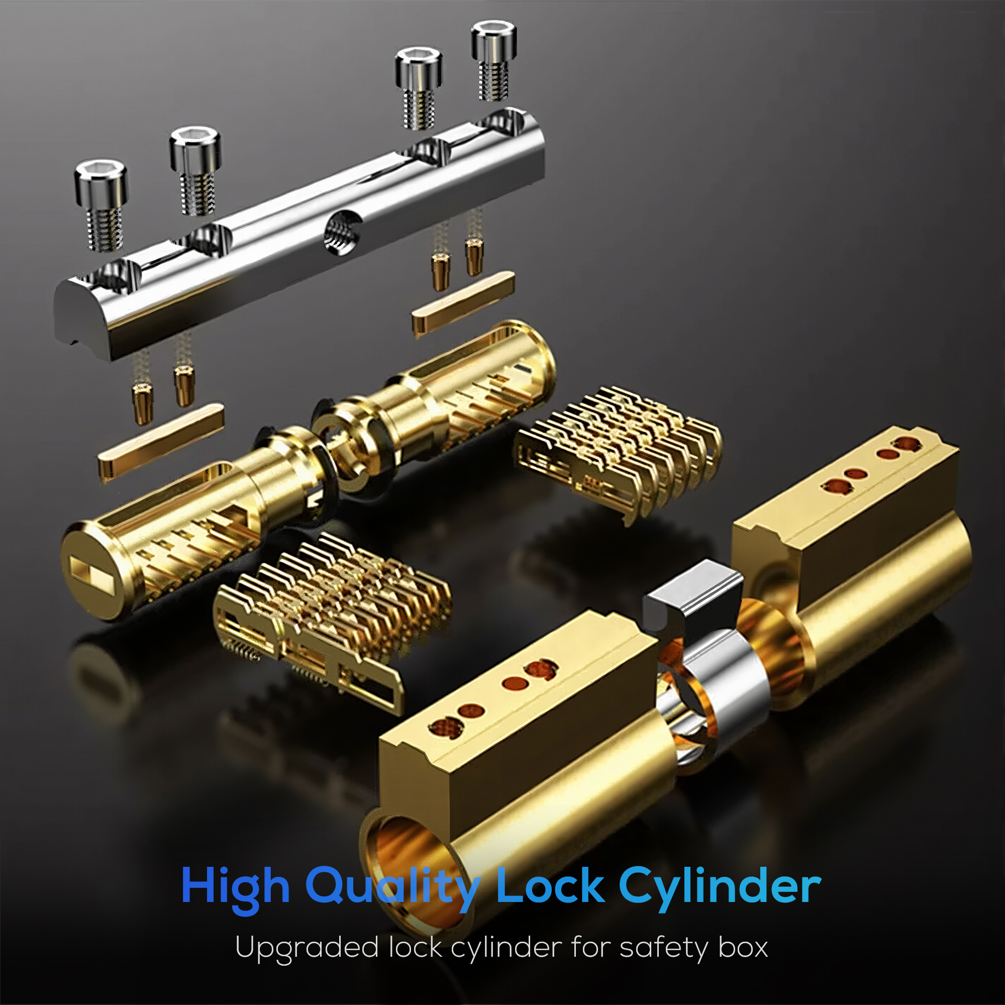 Mutak Gun Safe, Biometric Gun Safes for Pistols with LCD Display of Temperature Humidity, Fingerprint Quick Access Pistol Safe Solid Handgun Safe