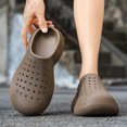 thumbnail image 2 of Rokment Womens Mens Closed Toe Mule Slides EVA Slip on Clogs Comfort Arch Support Walking Sandals Non-Slip Quick Dry Waterproof Outdoor Beach Pool Casual Nursing Garden Shoes Coffee Size 7.5, 2 of 6