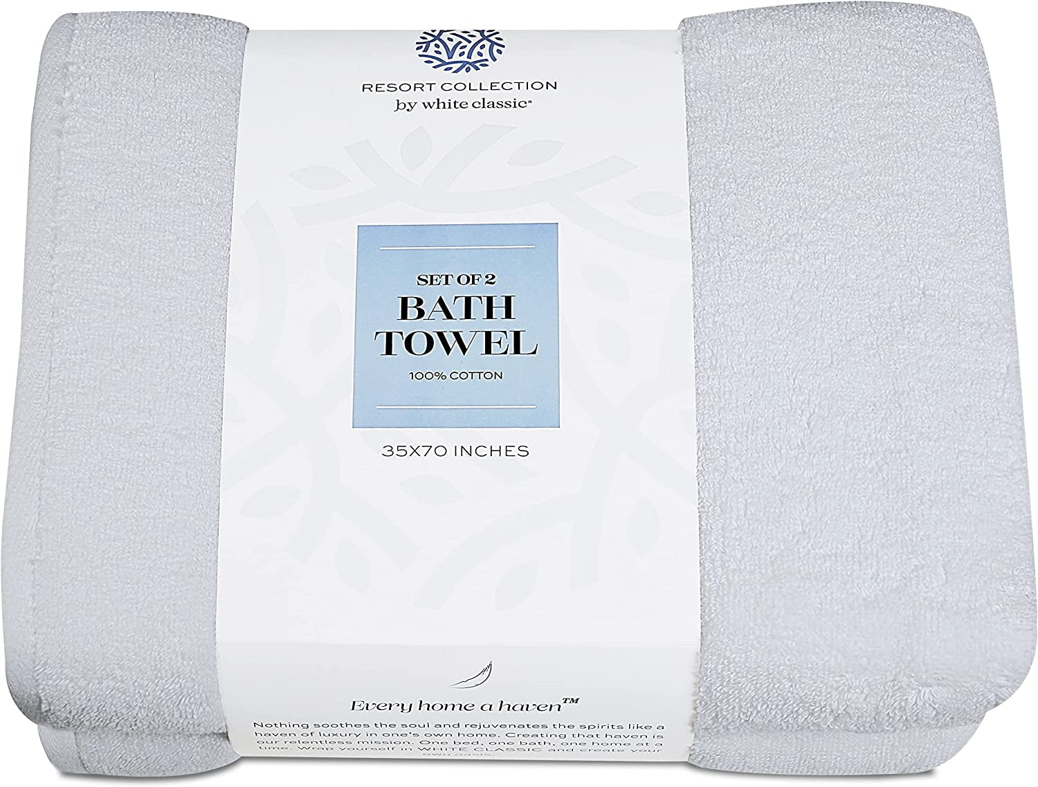 White Classic Luxury Bath Sheet Towels Extra Large 35x70 Inch | 2 Pack, Aqua