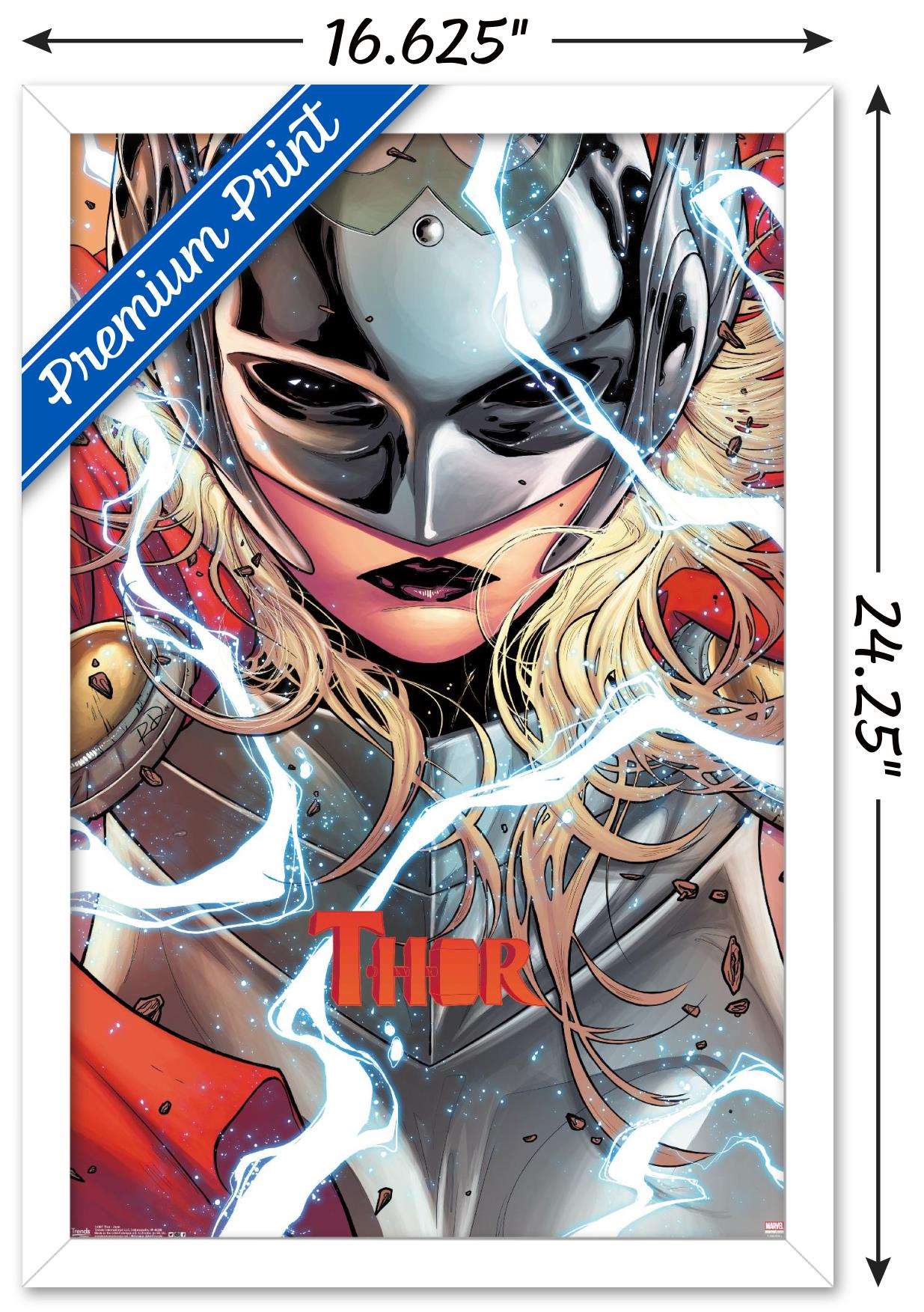 Marvel Comics - Thor - Jane Wall Poster, 14.725" x 22.375", Framed