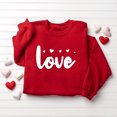 thumbnail image 3 of Bnwani Valentines Toddler Shirts Long Sleeve Crew Neck Casual Heart Printed Tops, 3 of 3