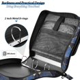 thumbnail image 4 of FORMRS Zipper Binder with Shoulder Strap 2-inch Ring 500 Sheet Capacity File Bag, Blue Geometric Pattern, 4 of 5