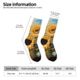 thumbnail image 2 of Pofeuu Sunflower Field Art Print Crew Socks, Adult Running Hiking Socks for Youth and Adult, 2 of 6