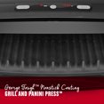 thumbnail image 4 of George Foreman 6-Serving Removable Plate Electric Indoor Grill and Panini Press, Black, GRP99BLK, 4 of 11