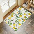 thumbnail image 4 of Lemon Fruit Linen Nonslip Floor Mat, Entryway Doormat Durable Low-Profile Mat Home Decor, Rug Washable Kitchen Bathroom Laundry Bedroom Living Room Doormats 30x17in, 4 of 5