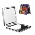 thumbnail image 1 of Qekee inside out 2 Print Compact Makeup Mirror Folding Mini Pocket Mirror Portable Hand Mirror Double-Sided 2 x 1x Magnification for Woman Girls-Square, 1 of 9
