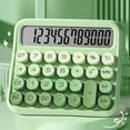 thumbnail image 2 of Calculator With Big Button Cute Desktop Calculators 12 Digits 5 Inch LCD Display Mechanical Sw Itch Calculator For Everyday Life And Basic Off Ice Work Craft Organizers And Storage Stationery Cards, 2 of 4
