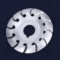 thumbnail image 4 of Disco de modelado Disco de tallado de madera de acero al manganeso, Disco de modelado de pulido Cuchillas de modelado de carpintería, Madera plateada Otros materiales Tallado de caucho para Amonsee NO, 4 of 6