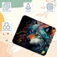 thumbnail image 3 of Wolf Square Desk Pad Mouse Mat Gaming Mousepad, 8.3x9.8 Inch, Non-Slip Rubber Bottom, Printed, Suitable for Office and Gaming, 3 of 6