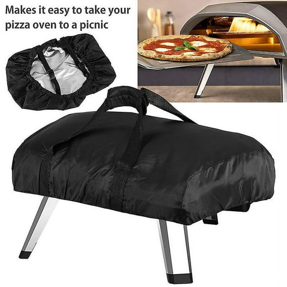 Outdoor Pizza Oven Cover Garden BBQ Cover Pizza Oven Cover BBQ Oven Cover karu 12 Waterproof Weatherproof Oxford Cloth Pizza Oven Cover Black BBQ Oven