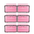 thumbnail image 3 of Pink Plastic Shoe Storage Box with Black Frame Clear Door for Easy Viewing Stackable and for Shoes Storage 6 Pieces, 3 of 3