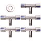 thumbnail image 1 of 5 Piezas Control Dual 1 en 2 Salida Válvula de Ángulo de Inodoro para Baño Lavadora Grifo de Válvula de Ángulo de Bidé de Agua Dual, 1 of 8