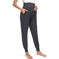 thumbnail image 4 of PIWHJQK Maternity Jogger Pants Over The Belly Maternity Solid Yoga Jogger Pants High Waist Support Comfortable Loungewear Pants, 4 of 7