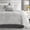 Grey, variant on 7- Comforter Set, Jacquard Bedding Sets for , Includes Comforter, Bed Skirt, Pillow Shams and Decorative Pillow, //Cal , Nocturne, Champagne