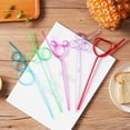 thumbnail image 5 of Pet Colored Rotating Hard Straw D， Crazy for Kids Reusable Plastic Loop Curly Crazy Drinking for Classroom Activities Valentines Day Christmas Birthday Wedding Decoration, 5 of 9