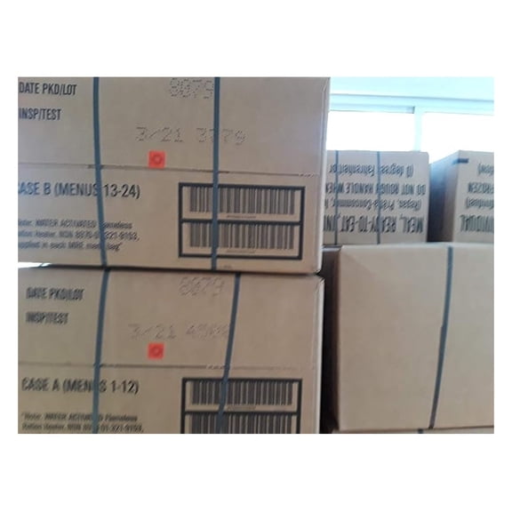 Military MREs Box A and Box B NSP/Test Date 03/2021