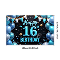 thumbnail image 6 of Colorful Theme Birthday Banner Decorative Design Happy 16th Birthday for Birthday Party Teen Party Celebration, 6 of 7