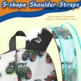 thumbnail image 5 of Tractor and Tractors White Pattern 17" School Backpacks for Teens,Waterproof Oxford Fabric,S-Shape Padded Straps for School,Travel,Hiking,Camping, 5 of 6