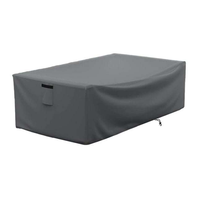 Funda para muebles de patio, funda para mesa de exterior, tela Oxford, resistente al desgarro, rectangular, para jardín.