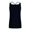 thumbnail image 5 of ALLLIST Spring Tops for Women 2024 Trendy Blue Cami Solid Sleeveless Crew Neck Tank Tops Women's Tank Tops M, 5 of 6