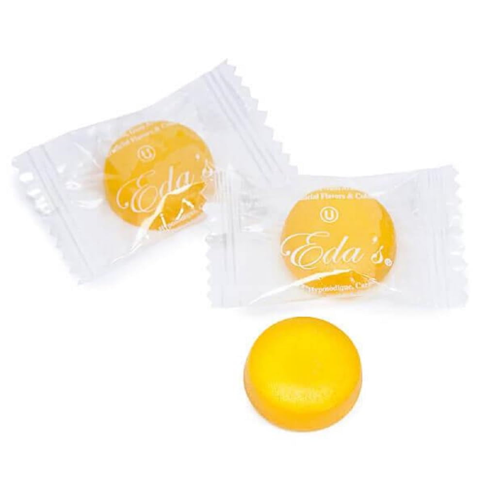 5lb Eda's Sugar Free Lemon Hard Candy by Nuts To You | Organic, Vegan & Sugar Free Naturally Flavored Vintage Candy | Individually Wrapped