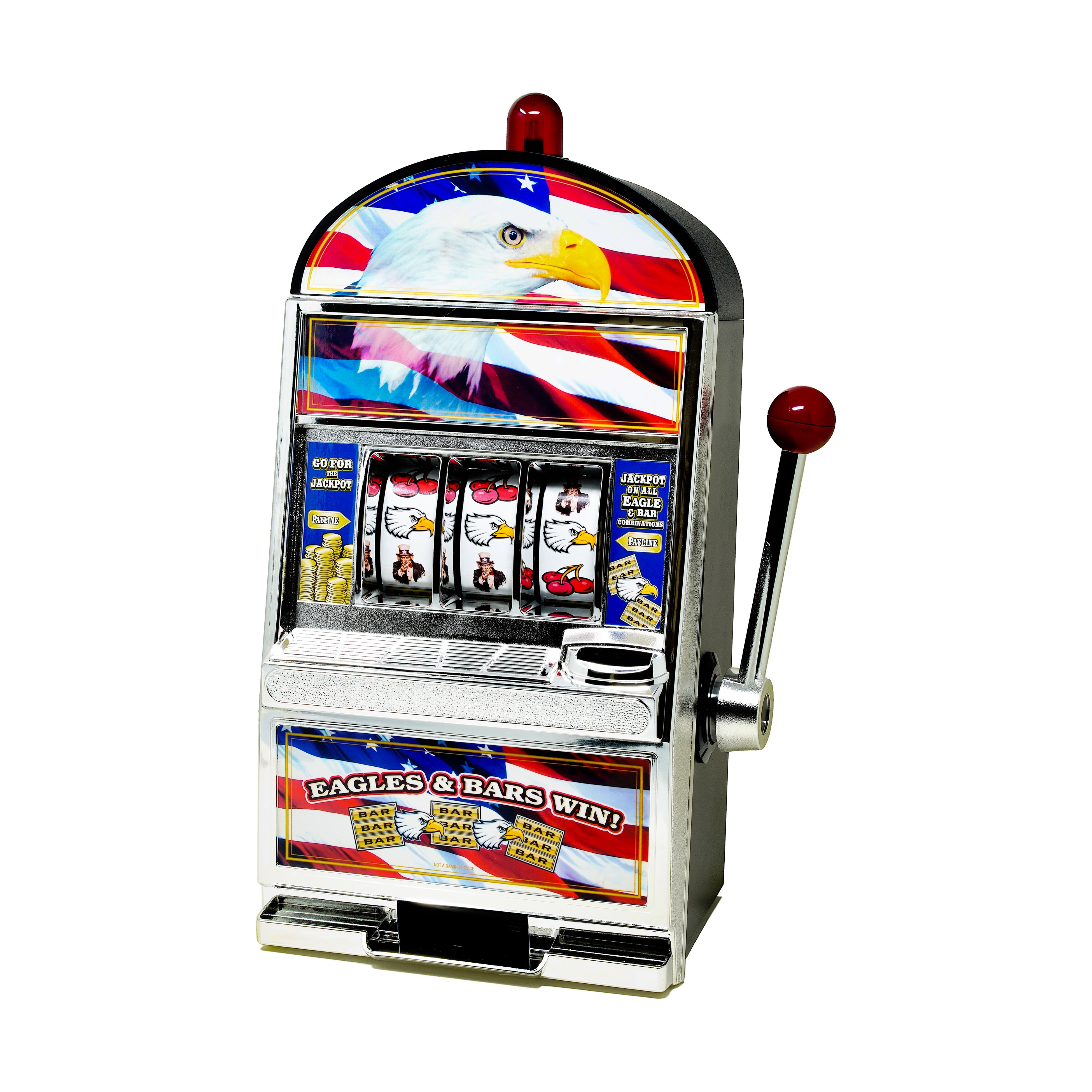 Lucky Sevens Casino-Style Jumbo Slot Machine Bank Replica for