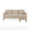 thumbnail image 5 of Novogratz Bowen Sectional Sofa with Contrast Welting, Beige, (Beige), 5 of 8