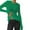 Green, variant on Sheer Tops For Women Sexy See Through Crew Neck Sheer Mesh Top Knitted Sweater Solid Basic Long Sleeve Loose Fit Knit Pullover Jumper Top
