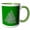 Green/White, variant on 3drose, Valknut Knot Old Symbol of Interlaced Triangles 2, 11oz Mug