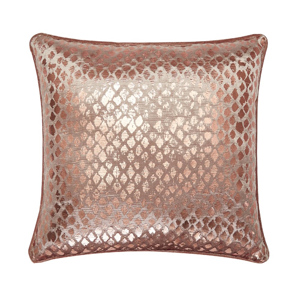 Mainstays Copper Distressed Foil Metallic Throw Pillow