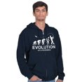 thumbnail image 4 of Fly Fishing Joke Cool Funny Fishermen Men's Big & Tall Graphic Zip Up Hoodie Brisco Brands 3X, 4 of 5