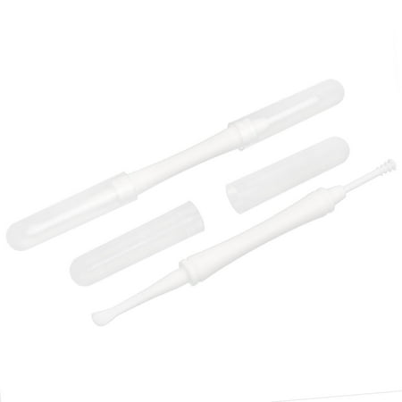 Unique BargainsPlastic Handle Double Tip Earpick Ear Wax Remover White 2 (Best Way To Clear Impacted Ear Wax)