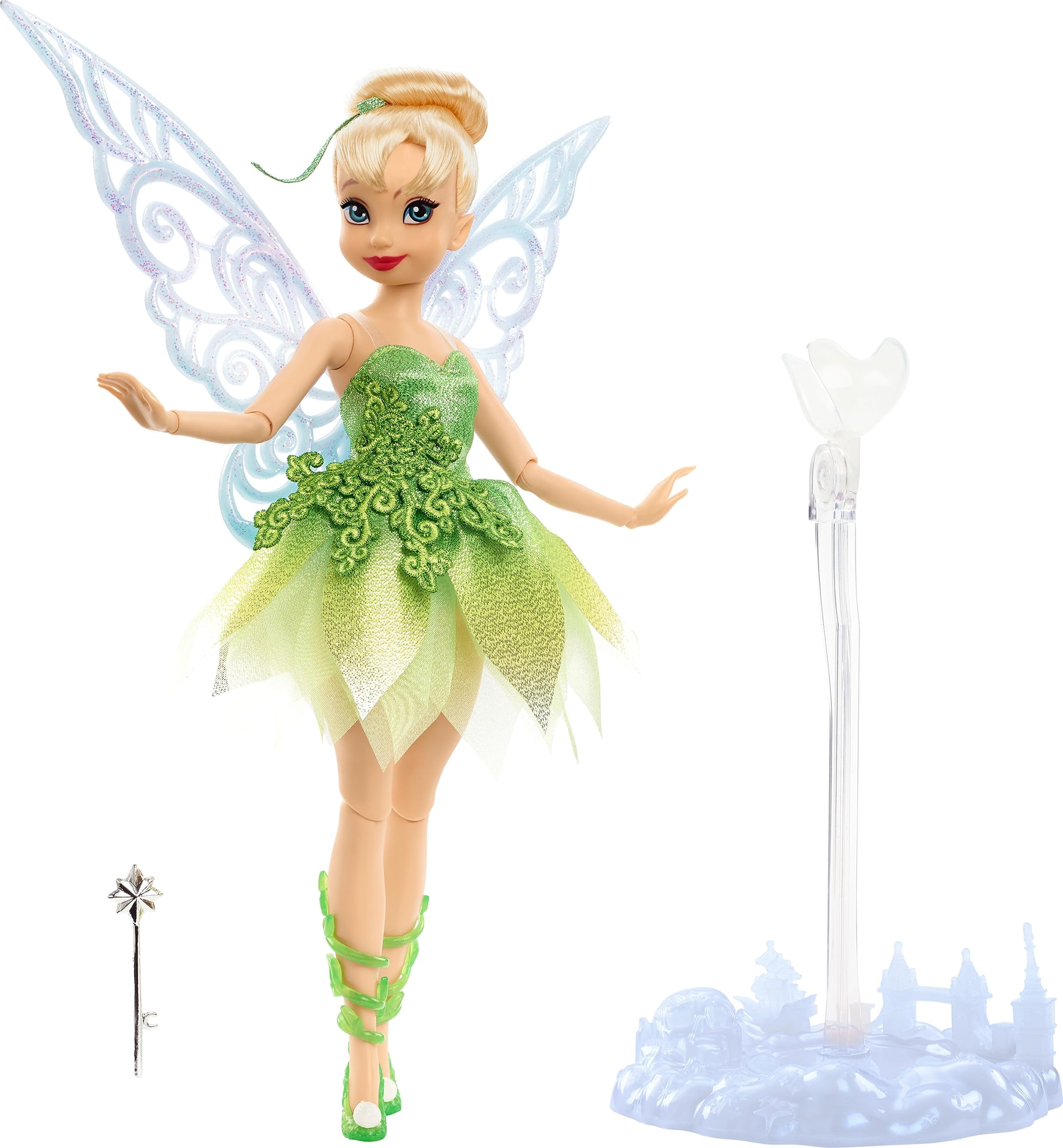 Mattel Disney Toys, Tinker Bell Collector Doll with Wings to Celebrate Mattel Disney 100 Years of Wonder, Inspired by Mattel Disney Movie