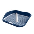 thumbnail image 2 of DOLITY Portable Dog Toilet Dog Potty Tray with Protection Wall Small Dog Urinal for Pee Blue, 2 of 9
