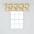 thumbnail image 2 of Ambesonne Guava Window Valance, Warm Colors Tropical Juicy, 54" X 18", Multicolor, 2 of 3