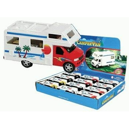 Die-cast Van with Beach Scene, 1-pc (Pull-back Action & Opening Doors), Die cast metal and plastic By (Best Small Campervan With Toilet)