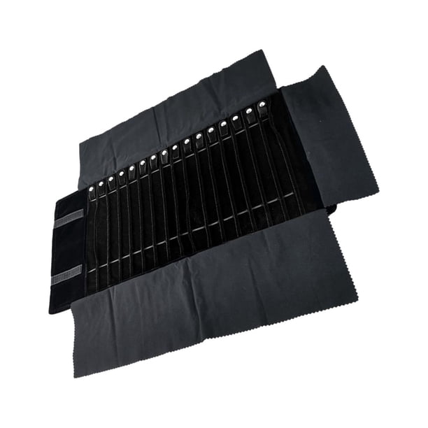 Bolsa enrollable de almacenamiento de joyería/plegable/pequeño/ligero/soporte de exhibición de caja de joyería para escaparate colgante cadena de puls Estilo C