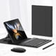 thumbnail image 1 of Leather Fold Stand Keyboard For Samsung Galaxy Z Fold 2 3 4 Bluetooth Wireless Keyboard With Stand and Pen Slot Case Cover, 1 of 5