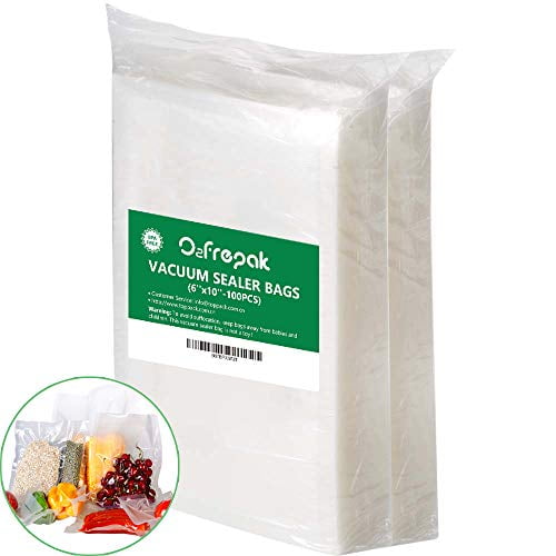 Sales!! O2frepak100 Pint Size 6 x 10 Inch Food Saver Vacuum Sealer Freezer Storage Bags for Food