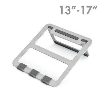 onn. Laptop Stand for 13"- 17" laptops, Aluminum Material, Silicone feet